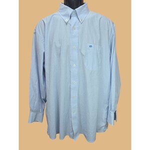 Southern Tide Mens Blue Striped Button-Down Shirt XXL